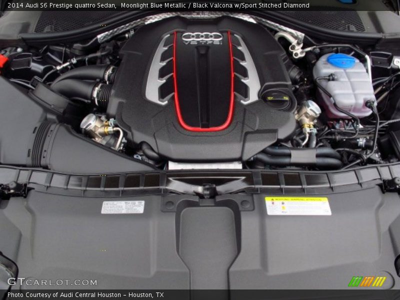 Moonlight Blue Metallic / Black Valcona w/Sport Stitched Diamond 2014 Audi S6 Prestige quattro Sedan