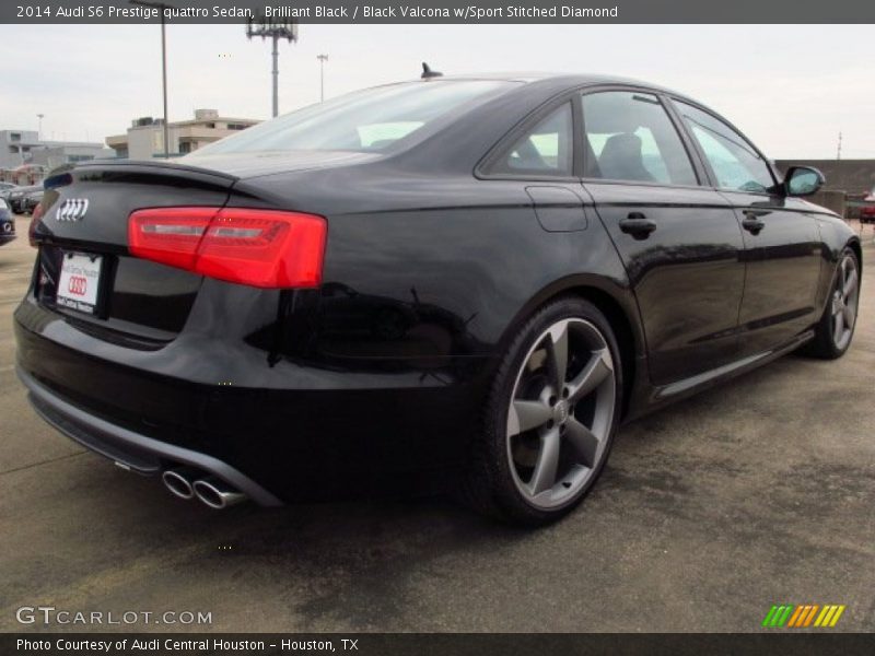 Brilliant Black / Black Valcona w/Sport Stitched Diamond 2014 Audi S6 Prestige quattro Sedan