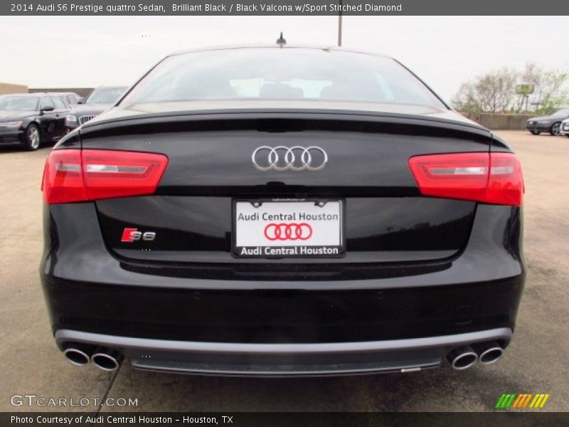 Brilliant Black / Black Valcona w/Sport Stitched Diamond 2014 Audi S6 Prestige quattro Sedan