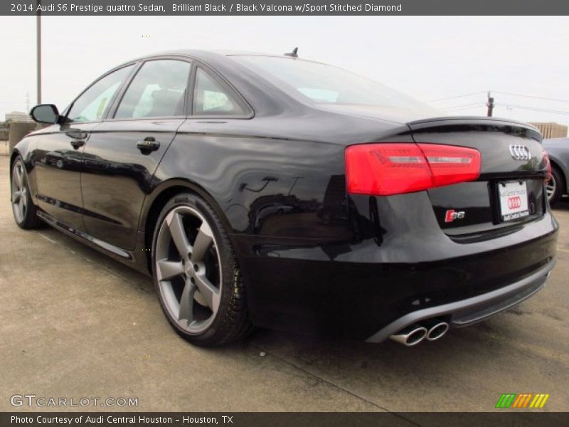 Brilliant Black / Black Valcona w/Sport Stitched Diamond 2014 Audi S6 Prestige quattro Sedan