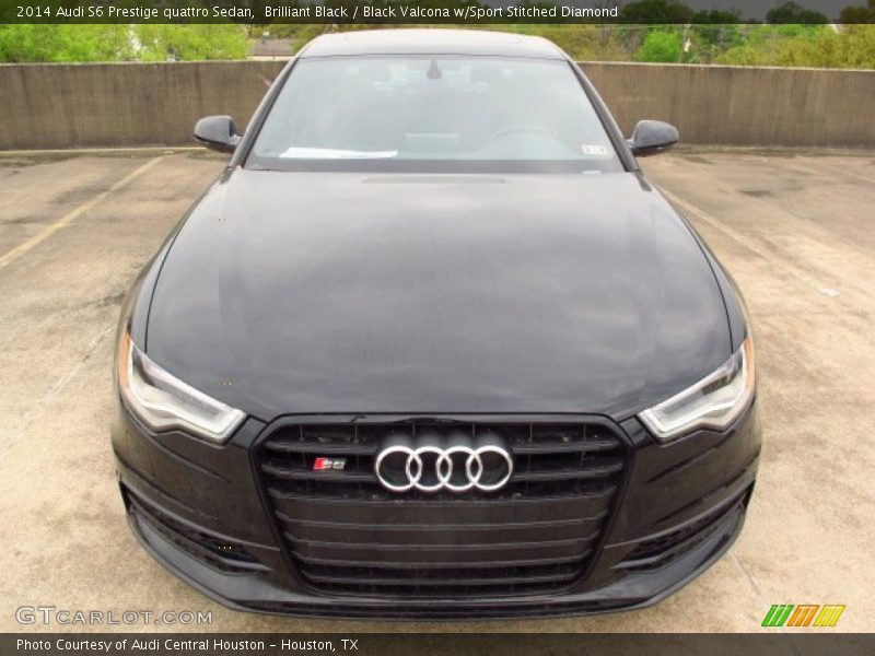 Brilliant Black / Black Valcona w/Sport Stitched Diamond 2014 Audi S6 Prestige quattro Sedan