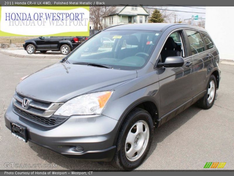 Polished Metal Metallic / Black 2011 Honda CR-V LX 4WD