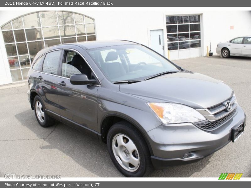 Polished Metal Metallic / Black 2011 Honda CR-V LX 4WD