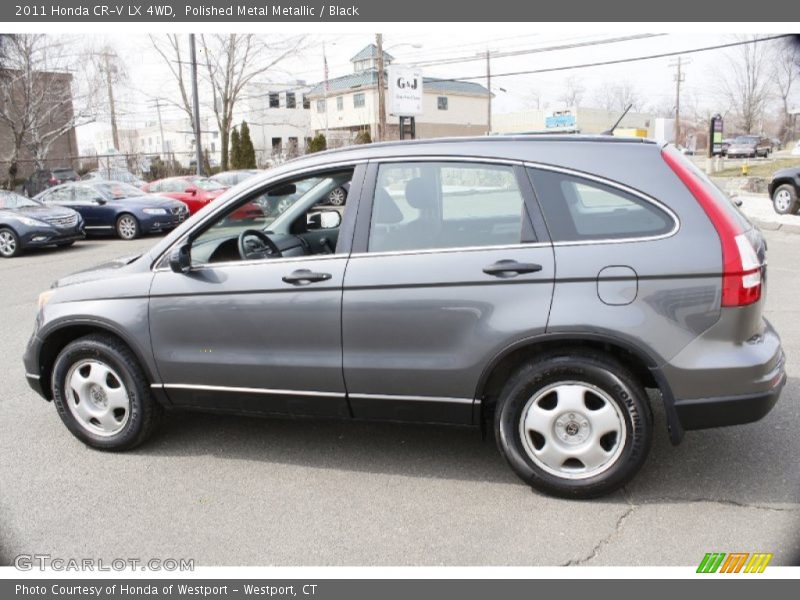 Polished Metal Metallic / Black 2011 Honda CR-V LX 4WD
