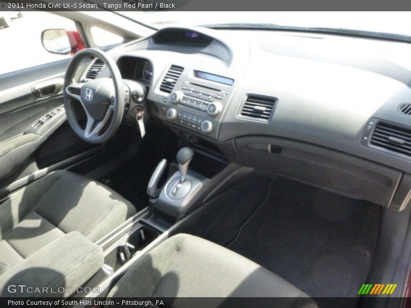 Tango Red Pearl / Black 2011 Honda Civic LX-S Sedan
