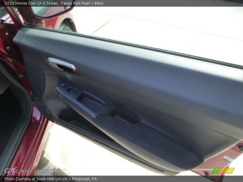 Tango Red Pearl / Black 2011 Honda Civic LX-S Sedan