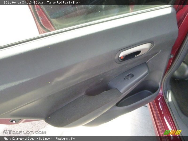 Tango Red Pearl / Black 2011 Honda Civic LX-S Sedan