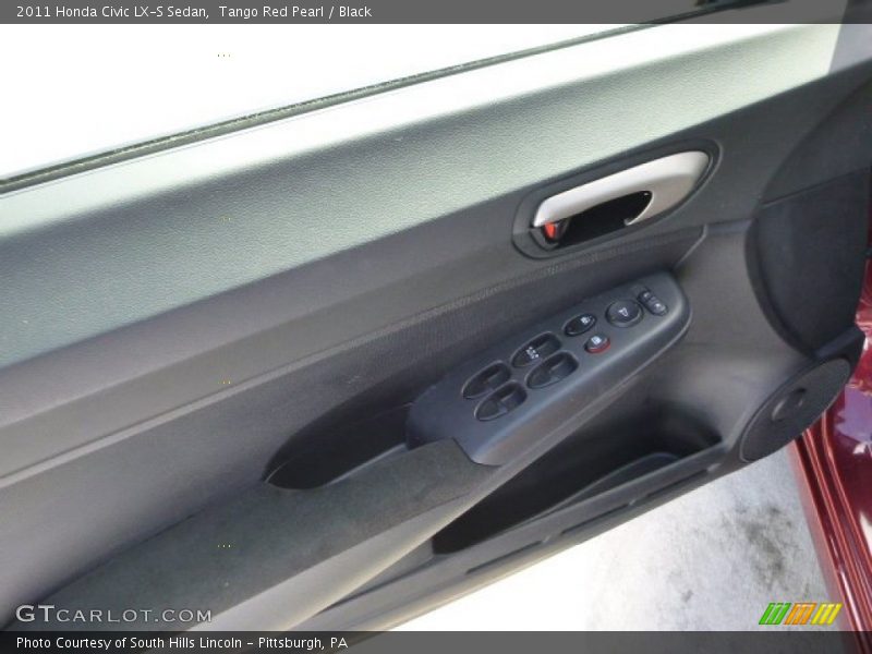 Tango Red Pearl / Black 2011 Honda Civic LX-S Sedan