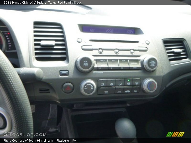 Tango Red Pearl / Black 2011 Honda Civic LX-S Sedan