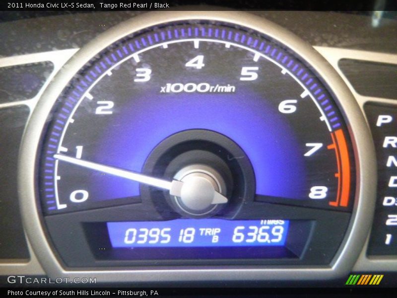 Tango Red Pearl / Black 2011 Honda Civic LX-S Sedan