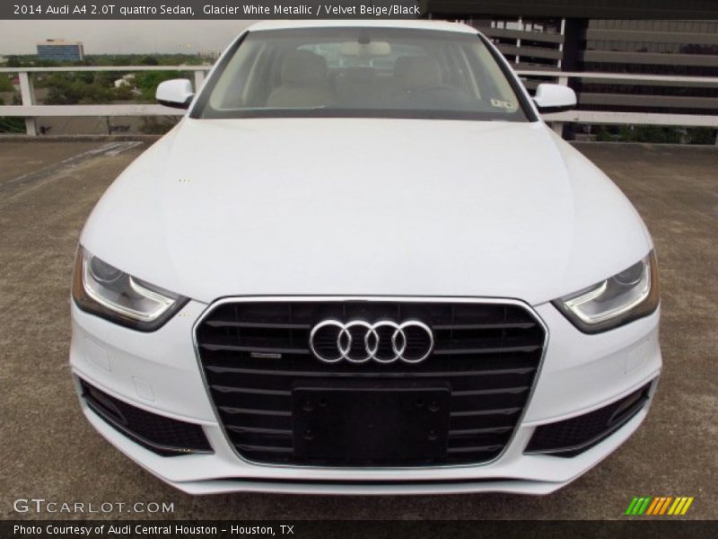 Glacier White Metallic / Velvet Beige/Black 2014 Audi A4 2.0T quattro Sedan