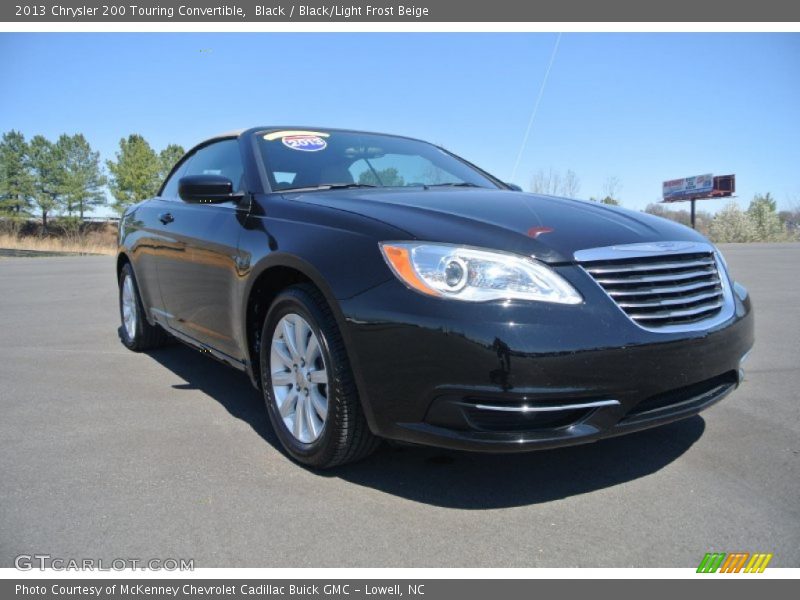 Black / Black/Light Frost Beige 2013 Chrysler 200 Touring Convertible