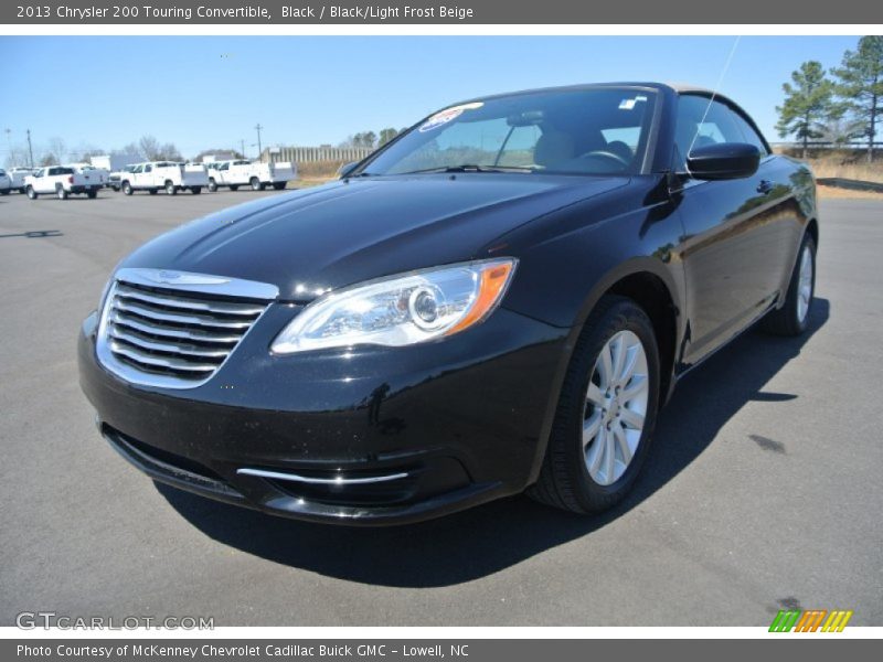 Black / Black/Light Frost Beige 2013 Chrysler 200 Touring Convertible