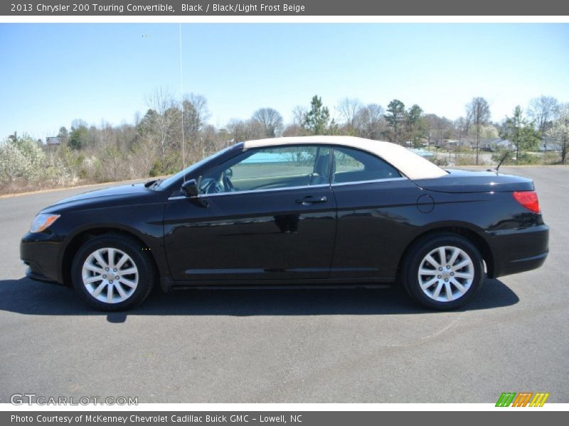 Black / Black/Light Frost Beige 2013 Chrysler 200 Touring Convertible
