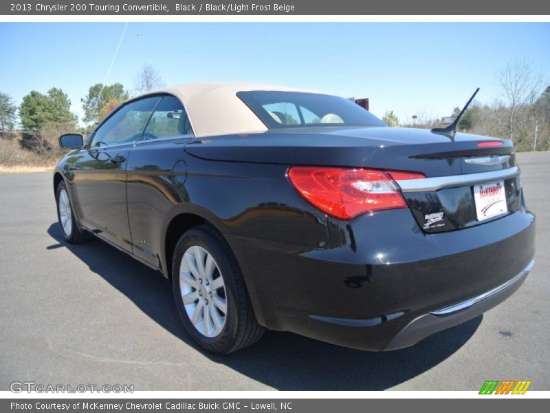 Black / Black/Light Frost Beige 2013 Chrysler 200 Touring Convertible