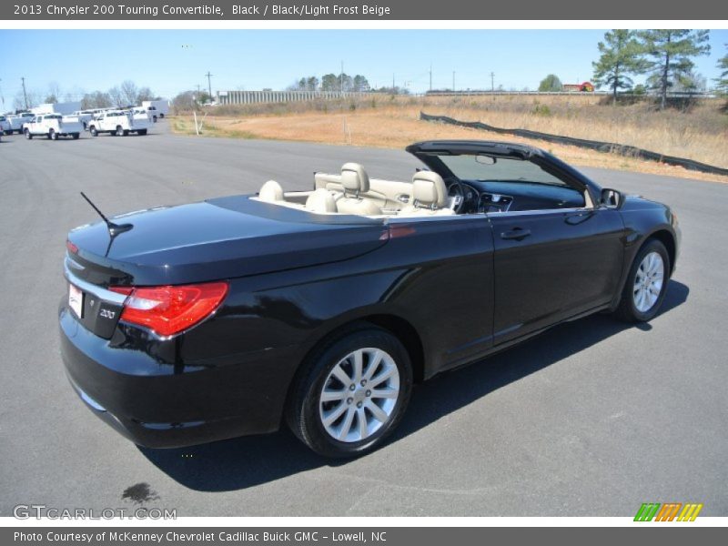 Black / Black/Light Frost Beige 2013 Chrysler 200 Touring Convertible