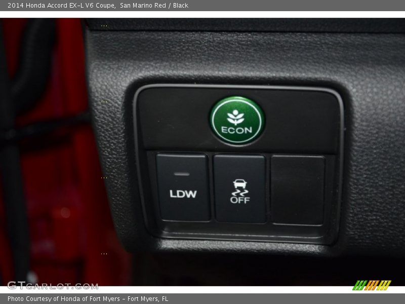 San Marino Red / Black 2014 Honda Accord EX-L V6 Coupe