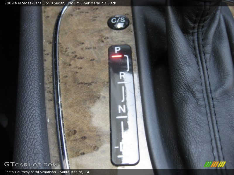 Iridium Silver Metallic / Black 2009 Mercedes-Benz E 550 Sedan