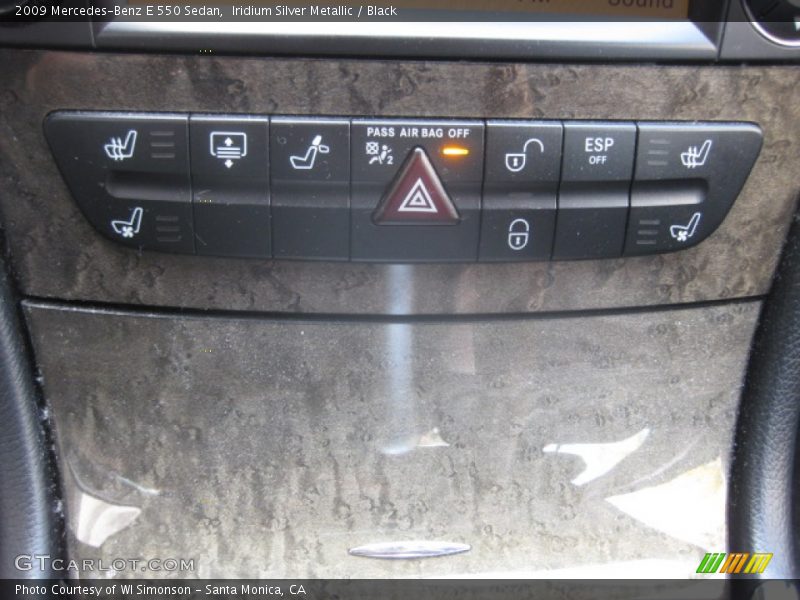 Iridium Silver Metallic / Black 2009 Mercedes-Benz E 550 Sedan