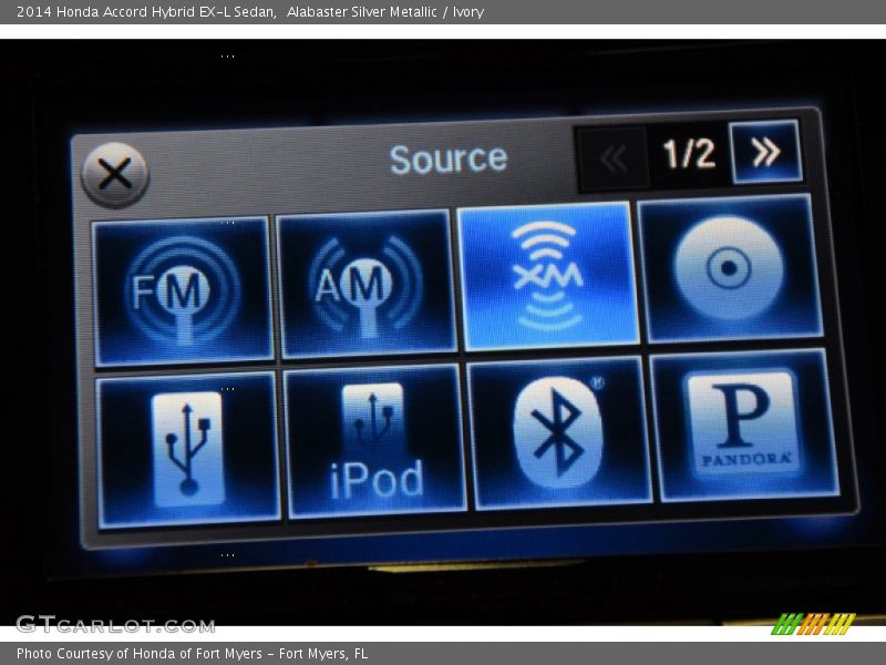 Alabaster Silver Metallic / Ivory 2014 Honda Accord Hybrid EX-L Sedan