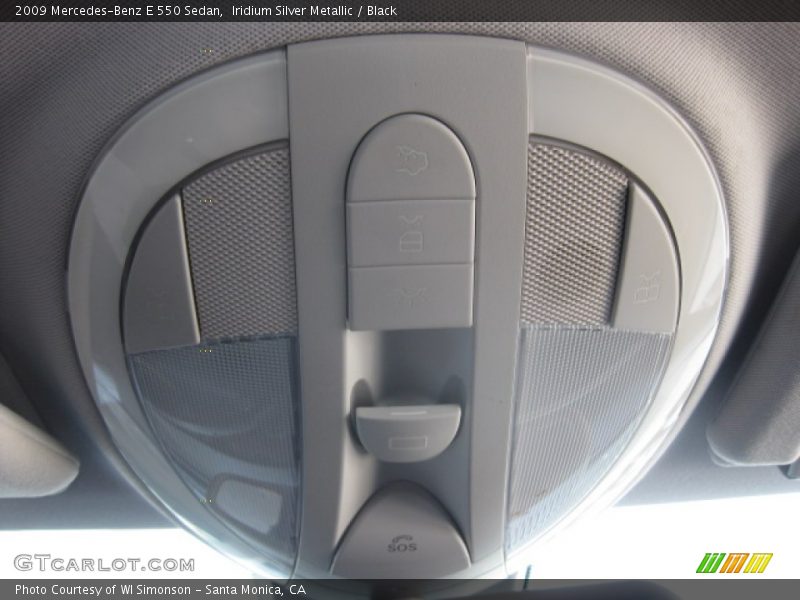 Iridium Silver Metallic / Black 2009 Mercedes-Benz E 550 Sedan