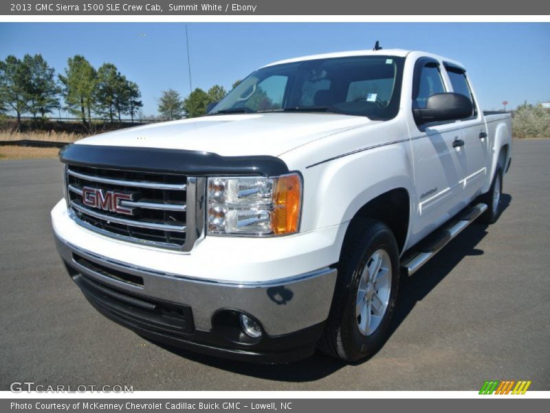 Summit White / Ebony 2013 GMC Sierra 1500 SLE Crew Cab