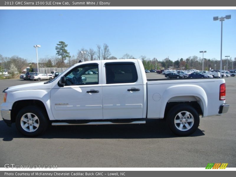 Summit White / Ebony 2013 GMC Sierra 1500 SLE Crew Cab