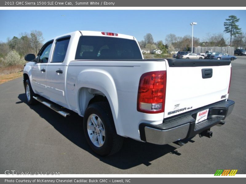 Summit White / Ebony 2013 GMC Sierra 1500 SLE Crew Cab