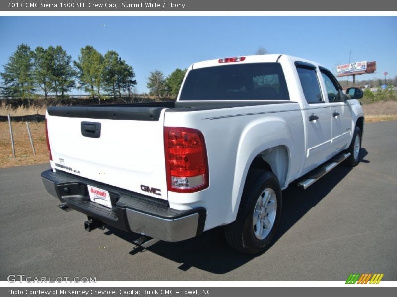 Summit White / Ebony 2013 GMC Sierra 1500 SLE Crew Cab