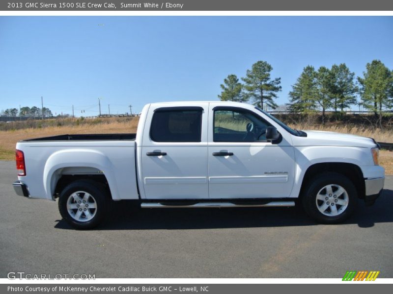 Summit White / Ebony 2013 GMC Sierra 1500 SLE Crew Cab