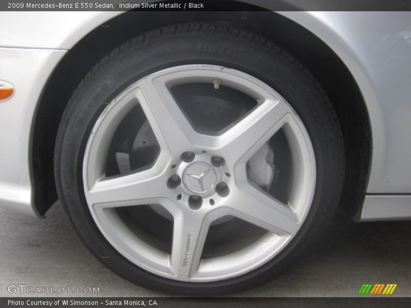 Iridium Silver Metallic / Black 2009 Mercedes-Benz E 550 Sedan