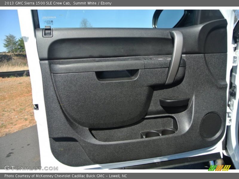 Summit White / Ebony 2013 GMC Sierra 1500 SLE Crew Cab