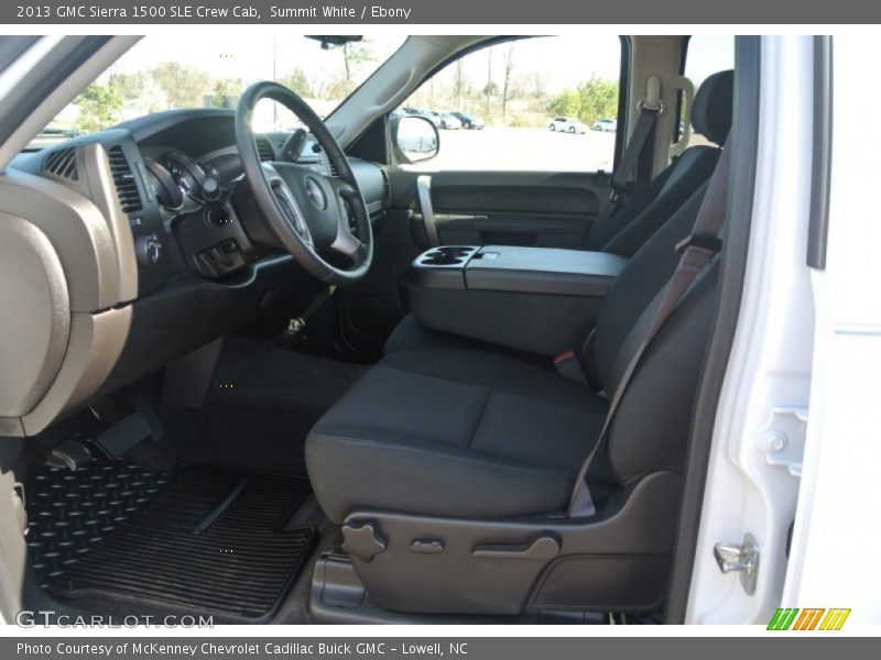 Summit White / Ebony 2013 GMC Sierra 1500 SLE Crew Cab