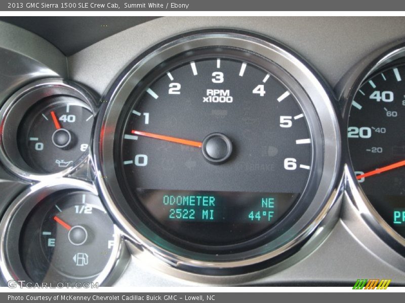 Summit White / Ebony 2013 GMC Sierra 1500 SLE Crew Cab