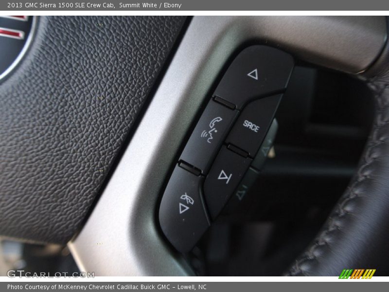 Summit White / Ebony 2013 GMC Sierra 1500 SLE Crew Cab