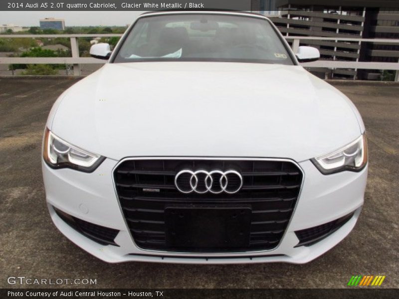 Glacier White Metallic / Black 2014 Audi A5 2.0T quattro Cabriolet