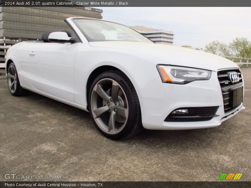 Glacier White Metallic / Black 2014 Audi A5 2.0T quattro Cabriolet