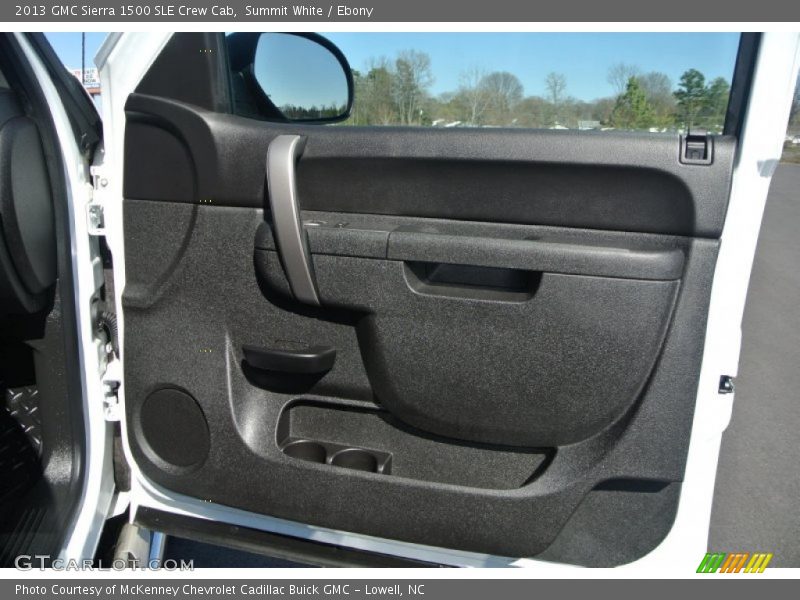 Summit White / Ebony 2013 GMC Sierra 1500 SLE Crew Cab
