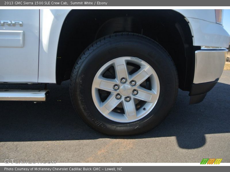 Summit White / Ebony 2013 GMC Sierra 1500 SLE Crew Cab