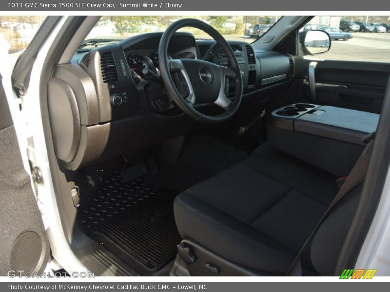 Summit White / Ebony 2013 GMC Sierra 1500 SLE Crew Cab
