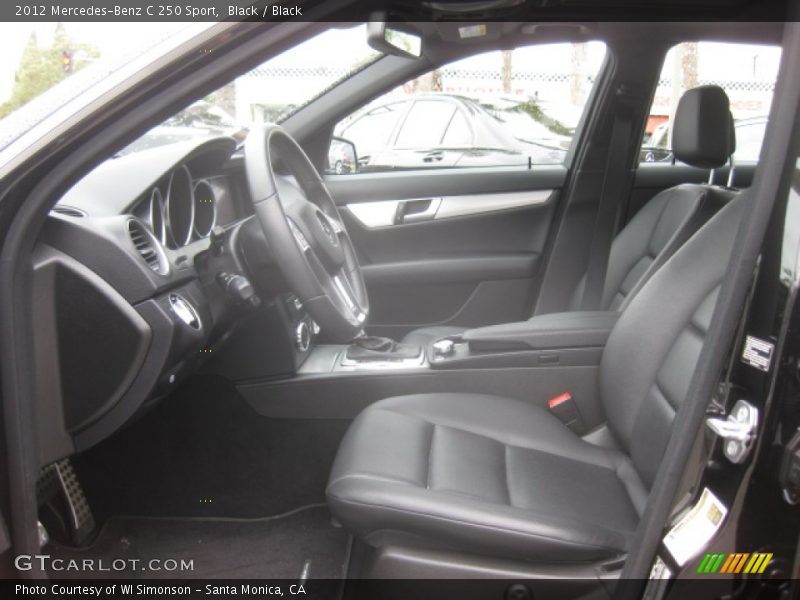 Black / Black 2012 Mercedes-Benz C 250 Sport