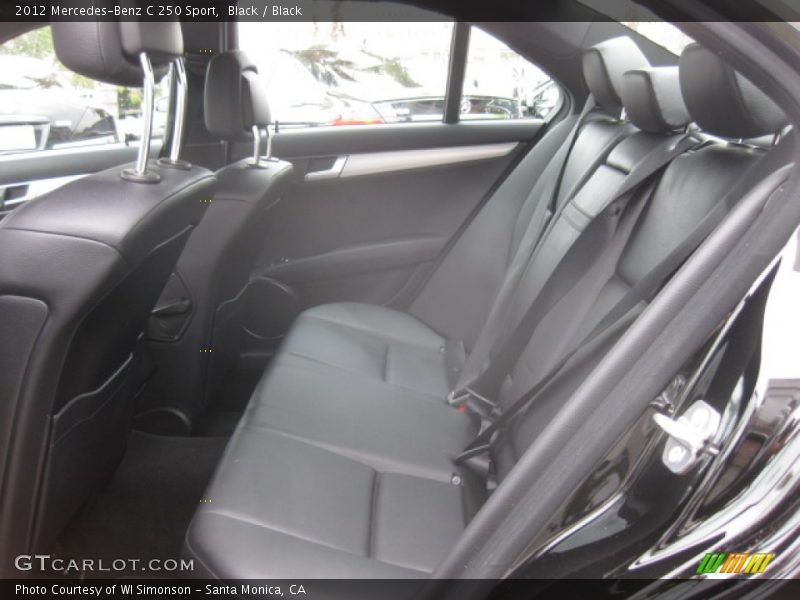 Black / Black 2012 Mercedes-Benz C 250 Sport