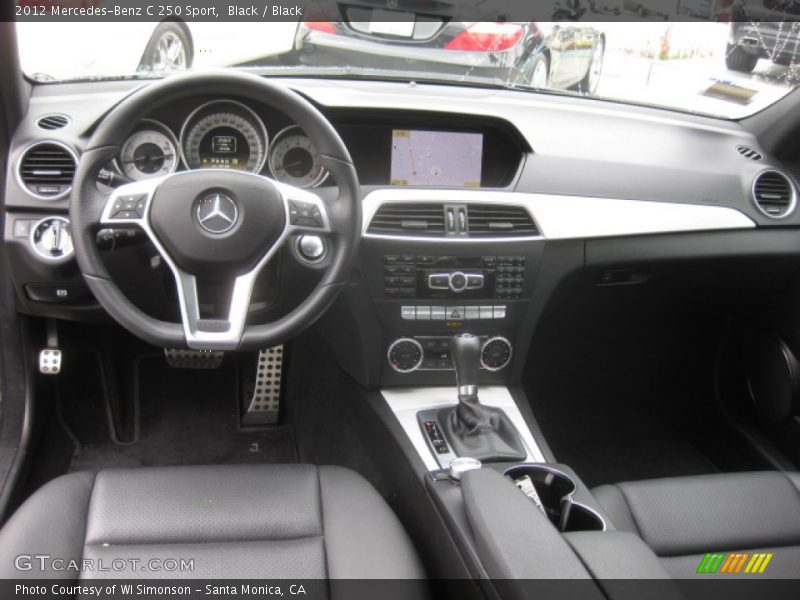 Black / Black 2012 Mercedes-Benz C 250 Sport