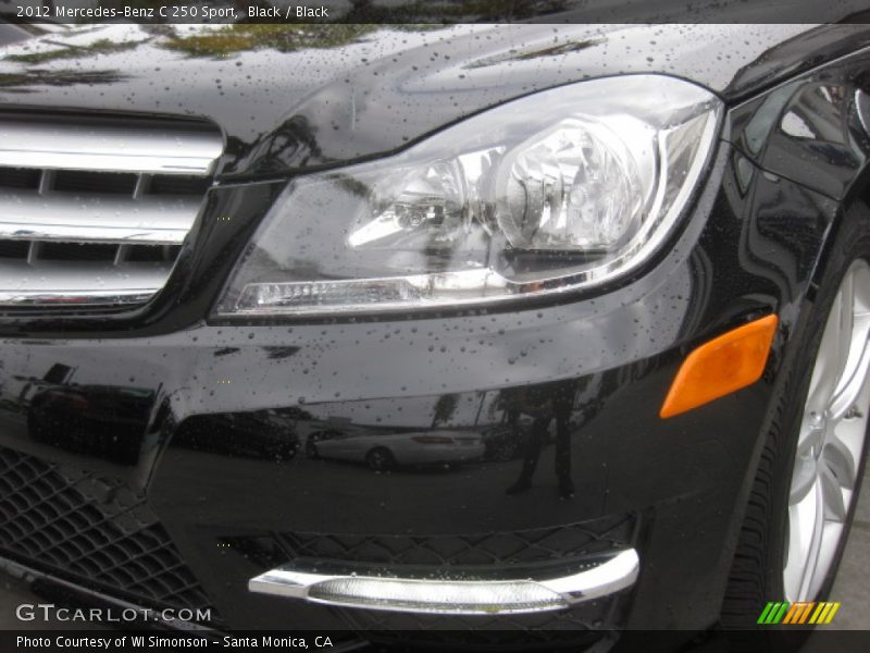 Black / Black 2012 Mercedes-Benz C 250 Sport