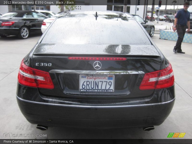 Black / Black 2012 Mercedes-Benz E 350 Coupe