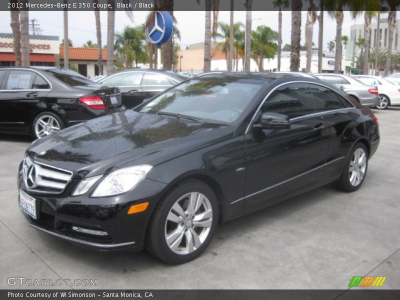 Black / Black 2012 Mercedes-Benz E 350 Coupe
