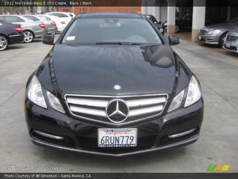 Black / Black 2012 Mercedes-Benz E 350 Coupe