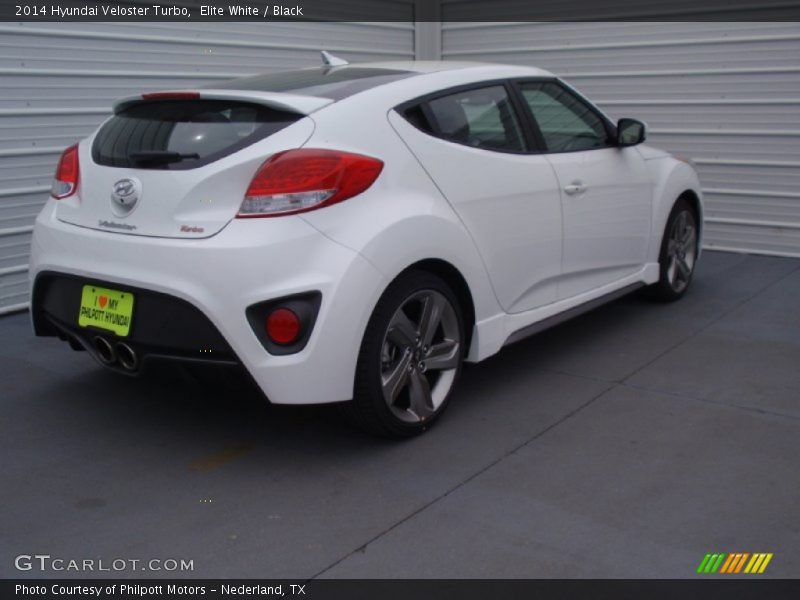 Elite White / Black 2014 Hyundai Veloster Turbo