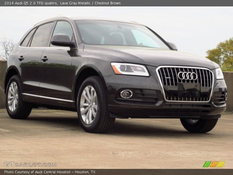 Lava Gray Metallic / Chestnut Brown 2014 Audi Q5 2.0 TFSI quattro
