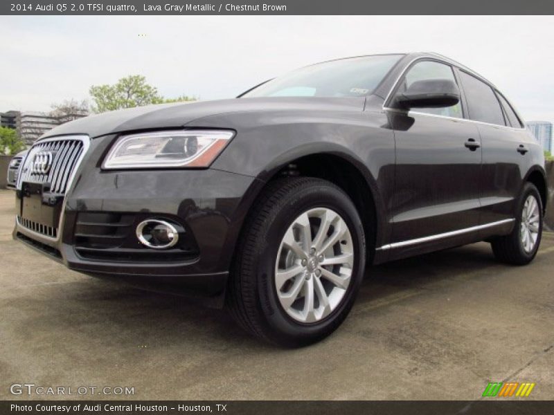 Lava Gray Metallic / Chestnut Brown 2014 Audi Q5 2.0 TFSI quattro